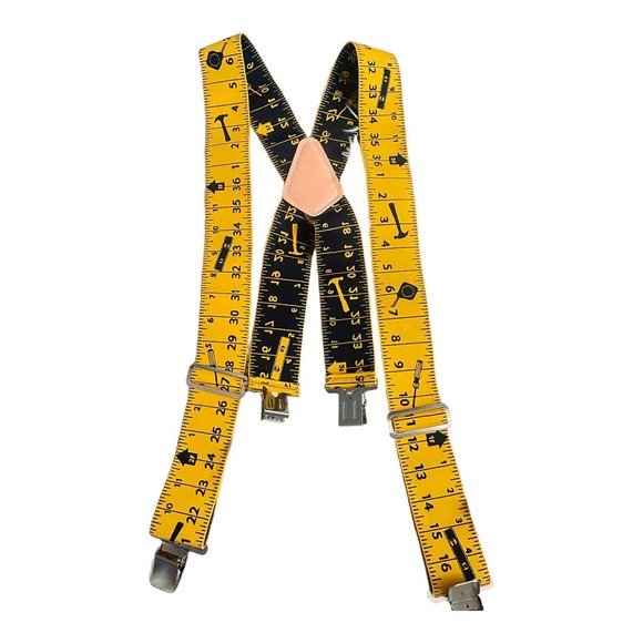 Melotough Accessories Tape Measure Suspenders 2 Wide Adjustable X